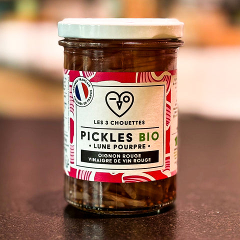 PICKLES BIO - OIGNON ROUGE ET VINAIGRE DE VIN ROUGE - Boucherie Sologne Frais