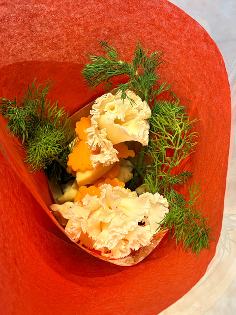 BOUQUET DE FLEURS DE FROMAGE SPECIAL SAINT VALENTIN
