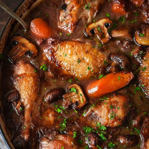 COQ AU VIN A LA PART - 300G - Boucherie Sologne Frais