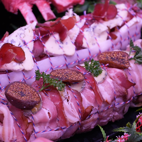 FILET MIGNON DE PORC x CHEVRE, MIEL ET POITRINE FUMEE - 800g
